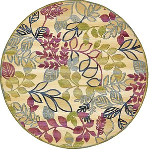 8' x 8' Outdoor Botanical Round...