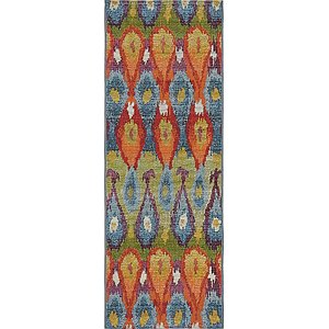Unique Loom 2' x 6' Outdoor Modern Runner Rug