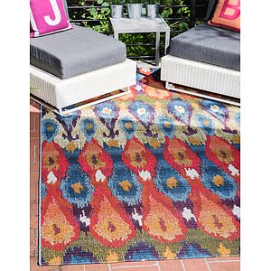 Unique Loom 8' x 11' 4 Outdoor Modern Rug