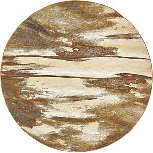 Unique Loom 8' x 8' Outdoor Modern Round Rug