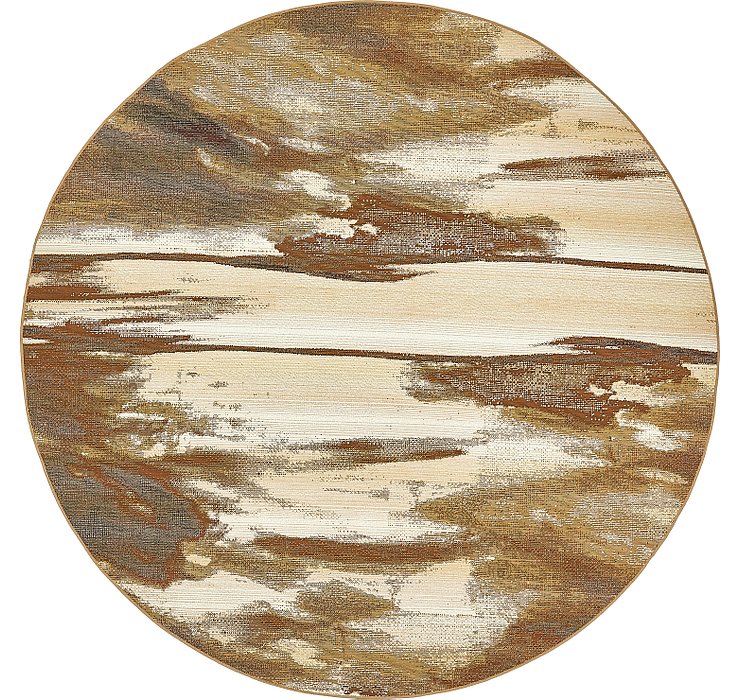 8' x 8' Outdoor Modern Round Rug