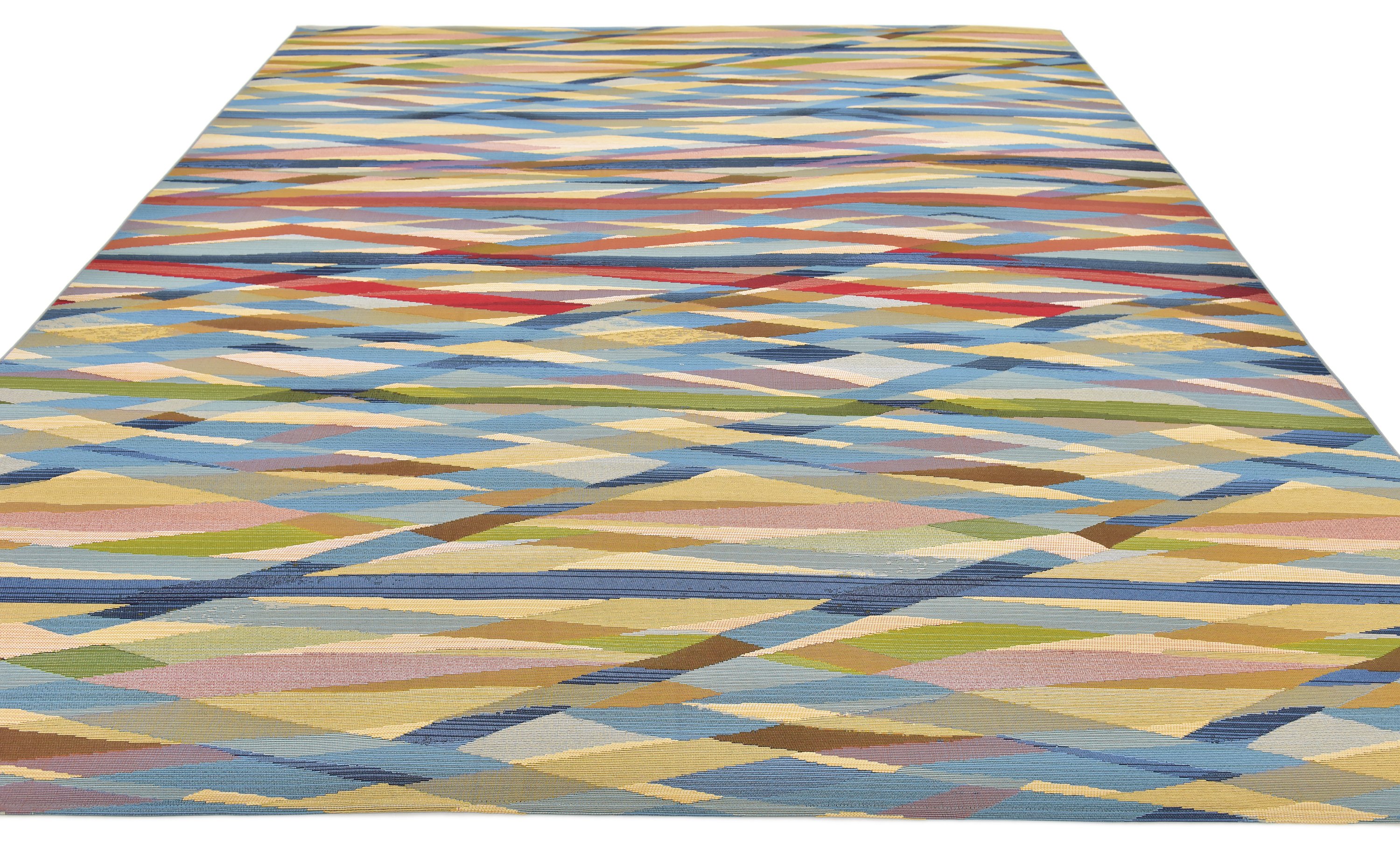 Multi 10' x 12' Outdoor Modern Rug Area Rugs eSaleRugs