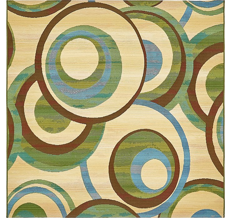 6' x 6' Outdoor Modern Square Rug