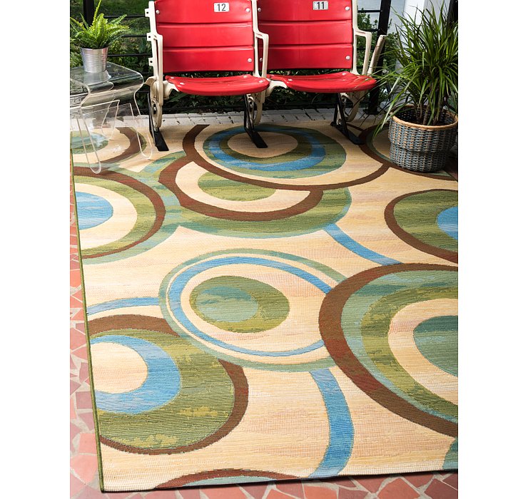 8' x 11' 4 Outdoor Modern Rug