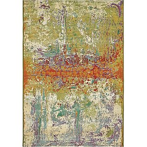 Unique Loom 4' x 6' Outdoor Modern Rug