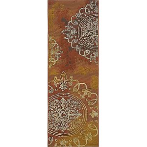 Unique Loom 2' x 6' Outdoor Modern Runner Rug