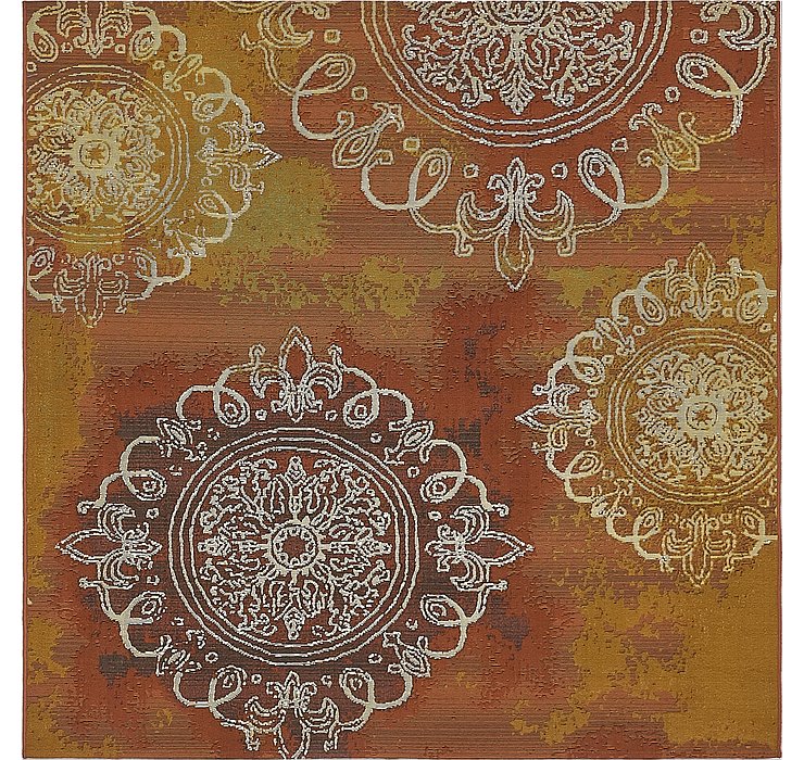 6' x 6' Outdoor Modern Square Rug
