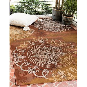 Unique Loom 5' 3 x 8' Outdoor Modern Rug