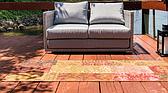 2' x 6' Outdoor Botanical Runner Rug thumbnail image 3