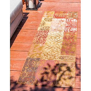 Unique Loom 2' x 6' Outdoor Botanical Runne...