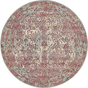 Unique Loom 8' x 8' Outdoor Botanical Round...