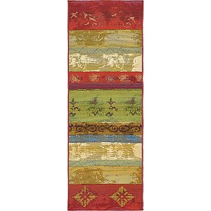 Unique Loom 2' x 6' Outdoor Modern Runner Rug