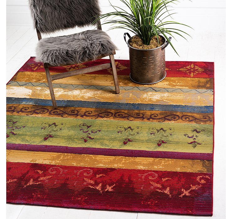 6' x 6' Outdoor Modern Square Rug