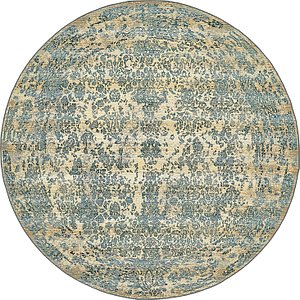 Unique Loom 8' x 8' Outdoor Botanical Round...