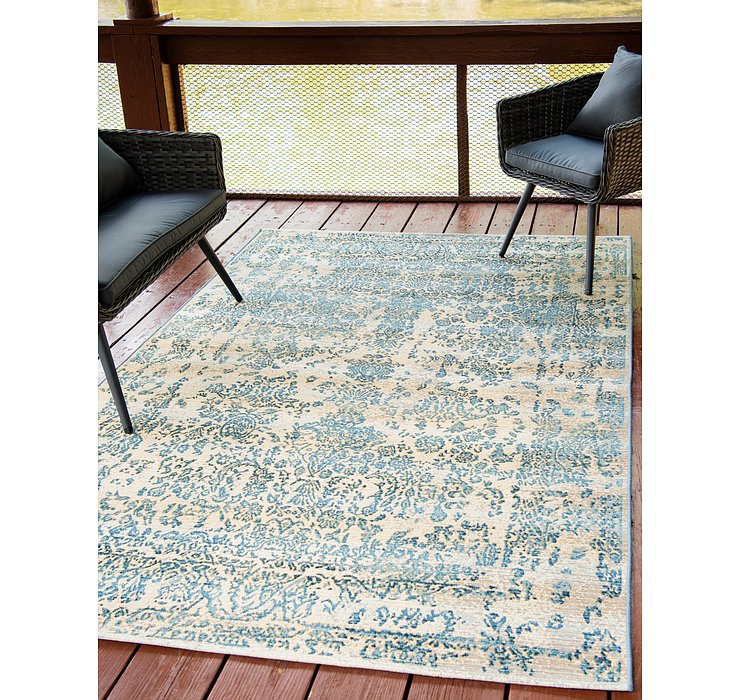 10' x 12' Outdoor Botanical Rug