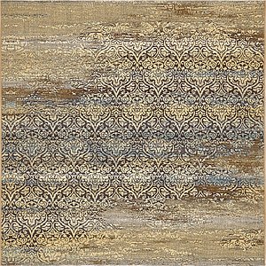 Unique Loom 6' x 6' Outdoor Botanical Squar...