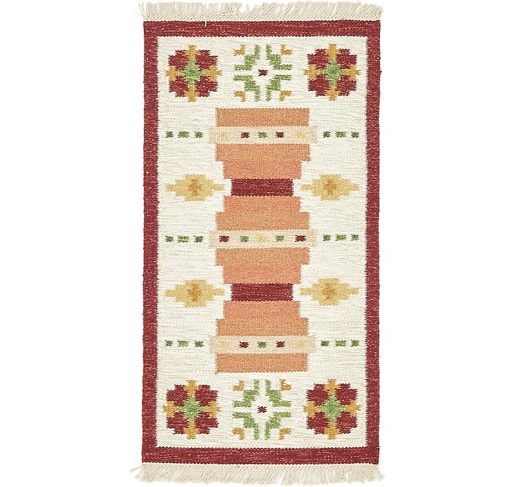 2' 4 x 4' 7 Kilim Dhurrie Rug