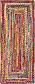 2' 6 x 6' Braided Chindi Runner Rug thumbnail