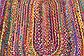 Unique Loom 8' x 10' Braided Chindi Oval Rug thumbnail image 12