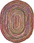Unique Loom 8' x 10' Braided Chindi Oval Rug thumbnail image 9