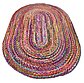 5' x 8' Braided Chindi Oval Rug thumbnail image 11
