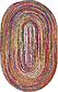 5' x 8' Braided Chindi Oval Rug thumbnail