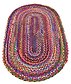 Unique Loom 3' 3 x 5' Braided Chindi Oval Rug thumbnail image 11