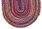 Unique Loom 3' 3 x 5' Braided Chindi Oval Rug thumbnail image 13