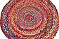 Unique Loom 3' 3 x 3' 3 Braided Chindi Round Rug thumbnail image 20