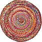 3' 3 x 3' 3 Braided Chindi Round Rug thumbnail