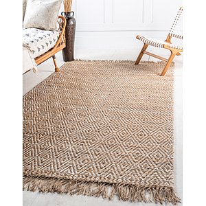 Unique Loom 3' 3 x 5' Braided Jute Rug