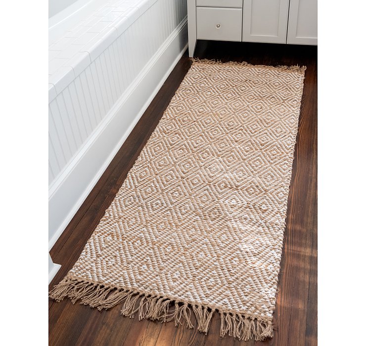 2' 6 x 6' Braided Jute Runner Rug