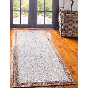 Unique Loom 2' 6 x 6' Braided Jute Runner Rug