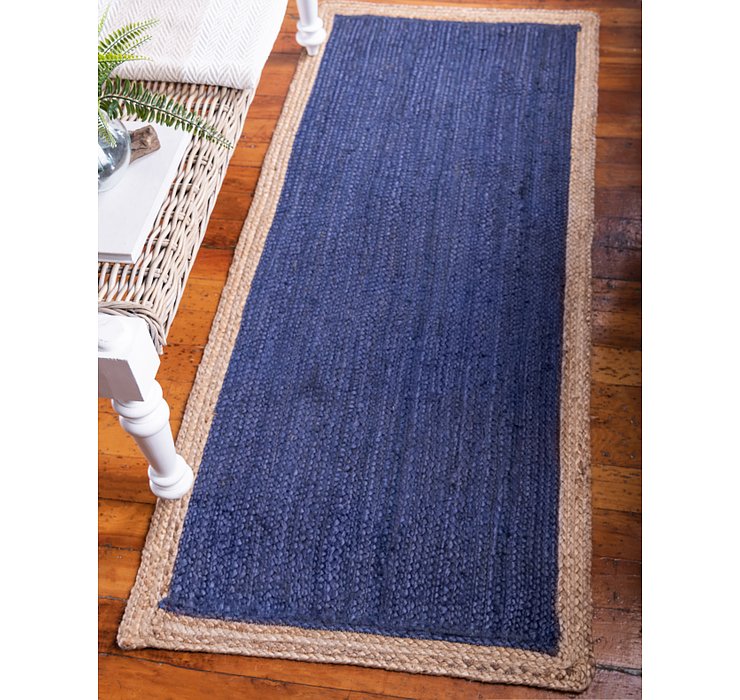 2' 6 x 6' Braided Jute Runner Rug
