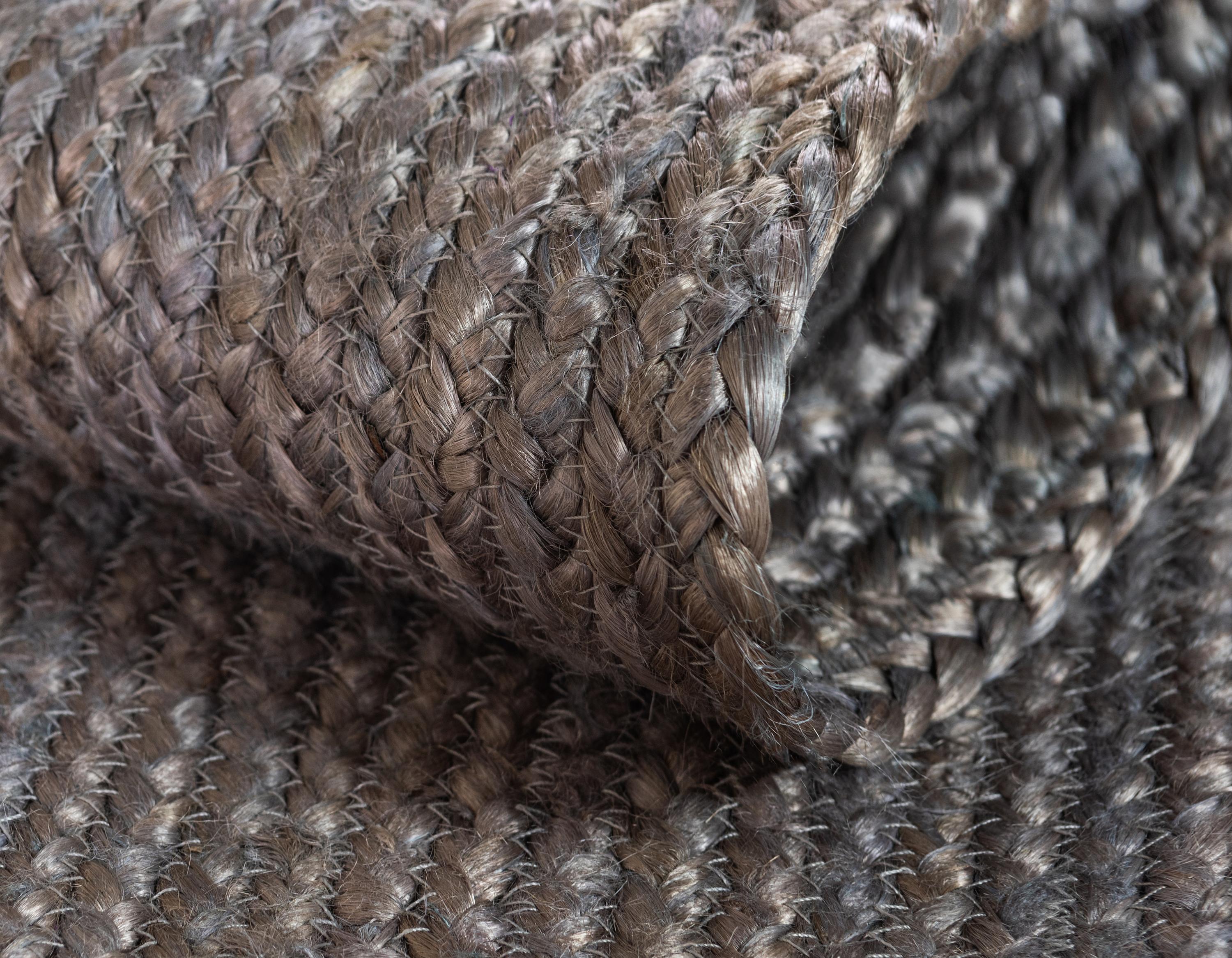 Gray 2' 6 x 6' Braided Jute Runner Rug eSaleRugs