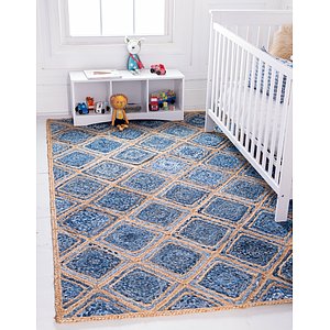 Unique Loom 3' 3 x 5' Braided Jute Rug