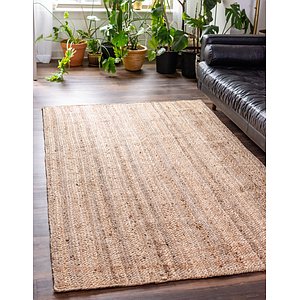 Unique Loom 3' 3 x 5' Braided Jute Rug