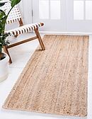 2' 6 x 6' Braided Jute Runner Rug thumbnail