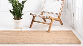 2' 6 x 6' Braided Jute Runner Rug thumbnail