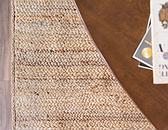 2' 6 x 6' Braided Jute Runner Rug thumbnail