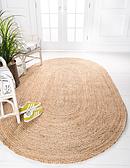 8' x 10' Braided Jute Oval Rug thumbnail