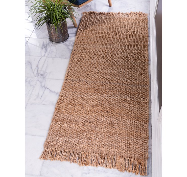 2' 6 x 6' Chunky Jute Runner Rug