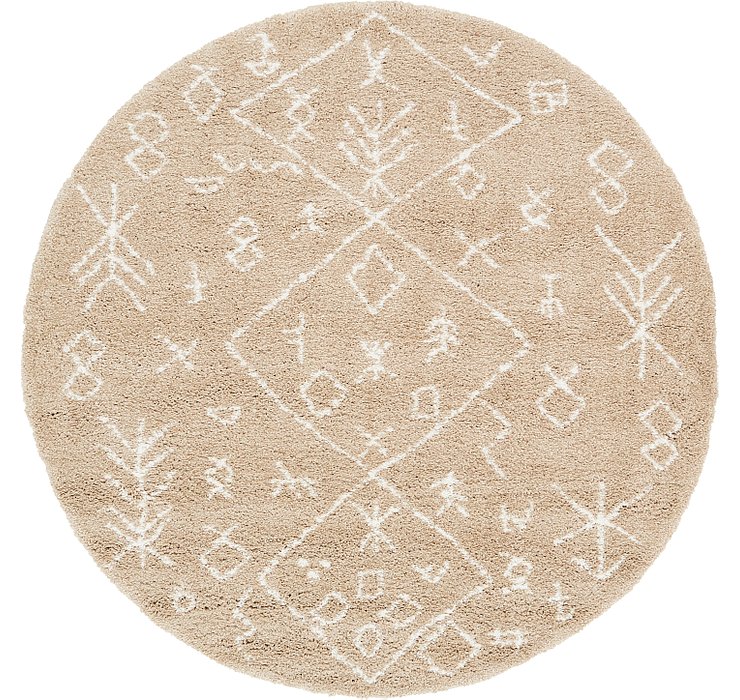 8' x 8' Marrakesh Shag Round Rug