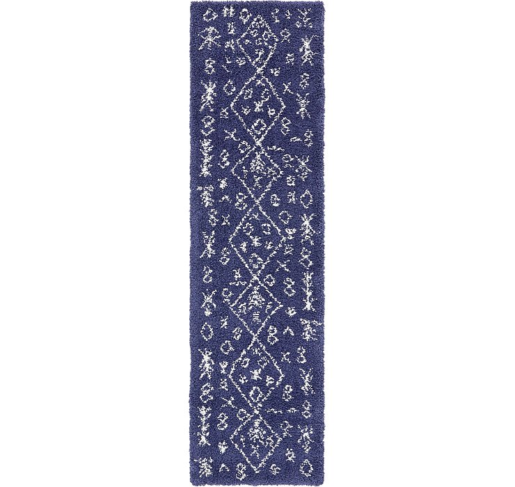 2' 7 x 10' Morroccan Shag Runner Rug