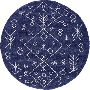 8' x 8' Marrakesh Shag Round Rug