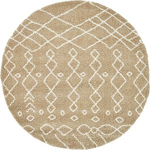 245cm x 245cm Marrakesh Shag Round Rug