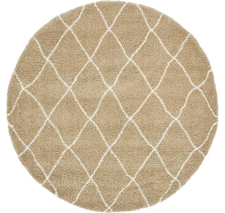 8' x 8' Morroccan Shag Round Rug