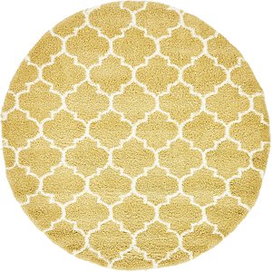 Unique Loom 8' x 8' Rabat Shag Round Rug
