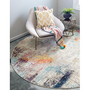 8' x 8' Spectrum Round Rug