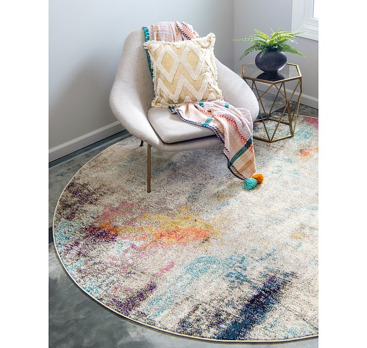 8' x 8' Spectrum Round Rug